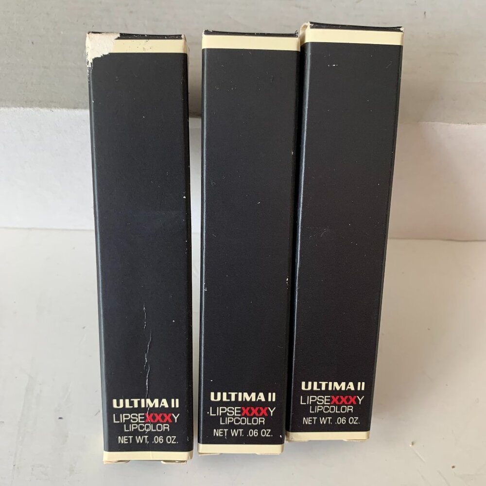 ULTIMA II   LIPSEXXXY Lipcolor IN THE SHADE: PERSONALS PLUM  LOT OF 3